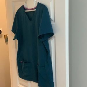 Nursing Scrubs HearSoul top Teal blue size XL,